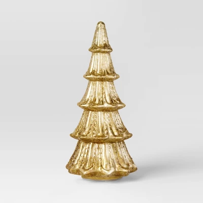 14" Christmas Mercury Lit Glass Tiered Tree Decor - Wondershop™ 4 14" Christmas Mercury Lit Glass Tiered Tree Decor - Wondershop™ - Image 2