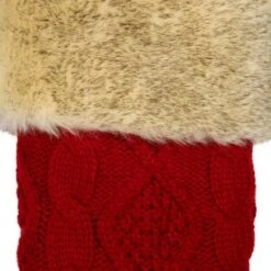 Northlight Cable Knit Christmas Stocking - 20.5" - Red And Beige -Northlight Shop GUEST f3f46c50 cdfa 46f9 8641 6b1df9747c01