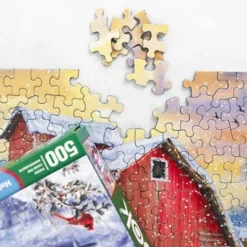 Springbok Holidays On The Farm Jigsaw Puzzle - 500pc: Memory Skills, Creative Thinking, Cardboard Material -Northlight Shop GUEST f4cfcb6b 3117 4ba1 a61d b6624df846b9