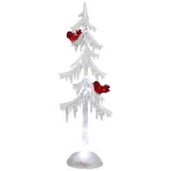 Northlight LED Lighted Acrylic Icicle Tree With Cardinals Christmas Decoration - 14" -Northlight Shop GUEST f4f605cb 1492 441f b048 2e35e70701a9