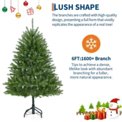 Christmas Artificial Tree, PVC Mixed Automatic Tree With Dual Color LED Lights -Northlight Shop GUEST f765f68f b60e 43ad 9951 1a9009320cbe