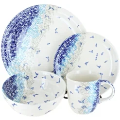 Blue Rose Polish Pottery Zaklady Dinnerware (4 PC) -Northlight Shop GUEST f7b423c0 4312 429d 848c 39424bd1554e