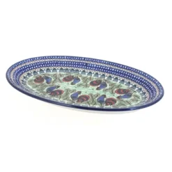 Blue Rose Polish Pottery 205 Ceramika Artystyczna Large Oval Platter -Northlight Shop GUEST f8e05271 a317 424f 9c78 359019bd2a78