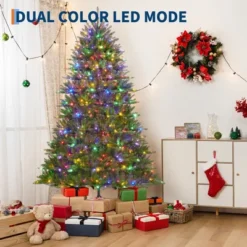 Christmas Artificial Tree, PVC Mixed Automatic Tree With Dual Color LED Lights -Northlight Shop GUEST fadca998 c632 42df a314 a41e69b9abda