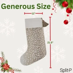 Split P Axis Spotted Tan Stocking