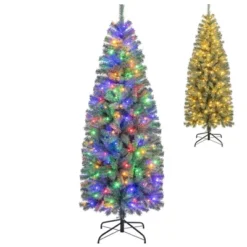 Costway 4.5/6.5/7.5/9 FT Artificial Xmas Tree With 256/556/724/1168 Branch Tips 100/200/250/500 LED Lights 9 Lighting Modes -Northlight Shop GUEST ff772424 3d82 412c 9cc6 102ec088294e